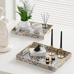 Decorative Serving Tray Set (2 Pcs) - 3 | Full House Lebanon