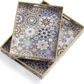 Decorative Serving Tray Set (2 Pcs) - 4 | Full House Lebanon