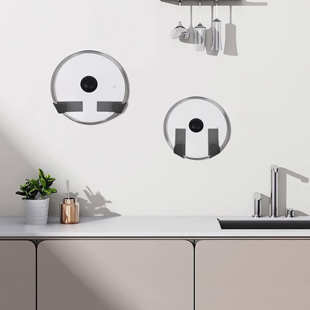 Wall Mounted Pot Lid Holder Set ( 6 Pcs) | Full House Lebanon