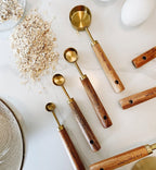 Gold Measuring Cups & Spoons Set (4 Pcs) | Full House Lebanon