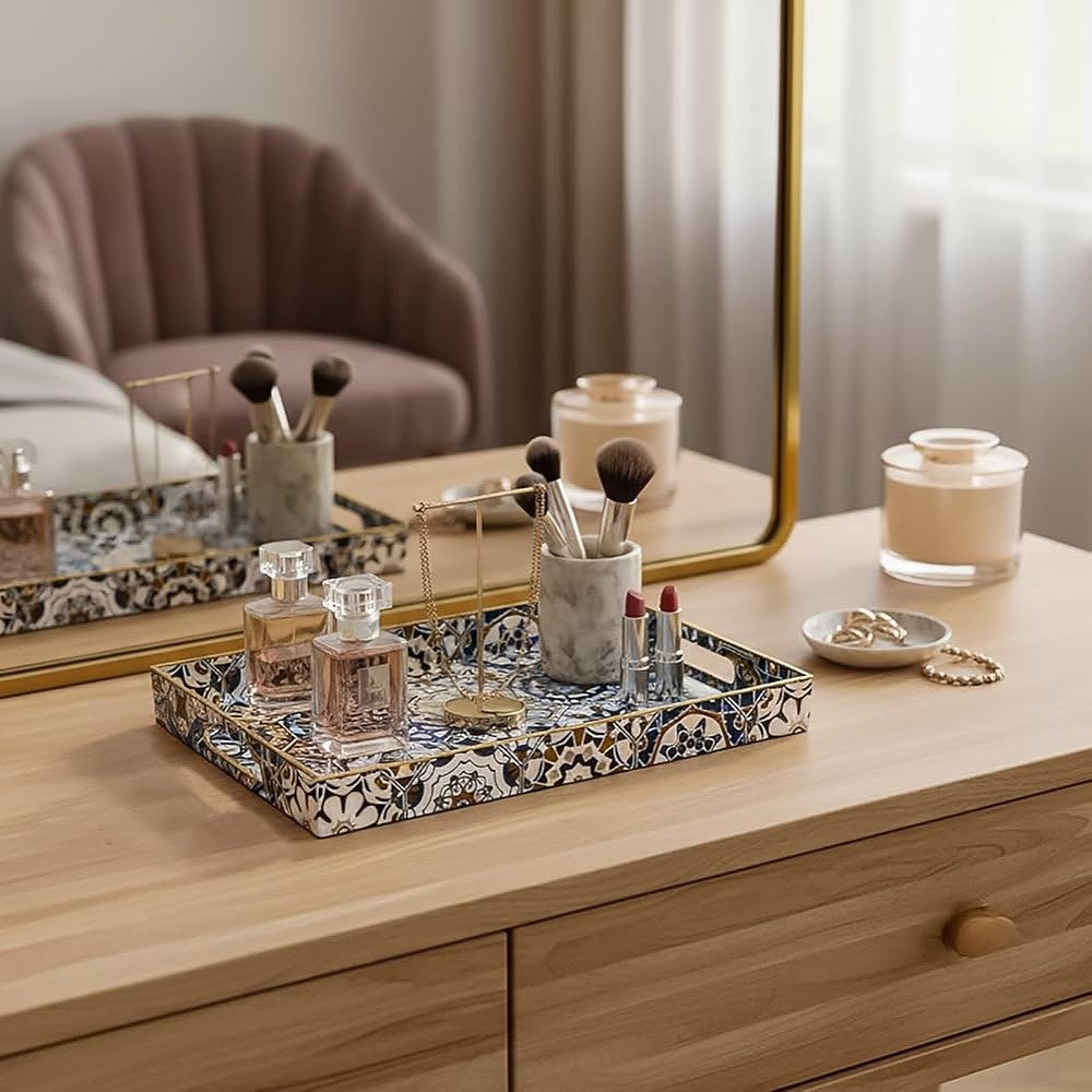 Decorative Serving Tray Set (2 Pcs) - 5 | Full House Lebanon