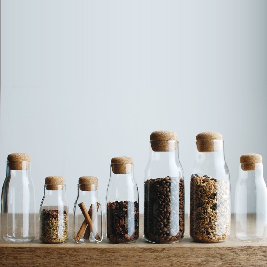 Cork Lid Glass Containers | Full House Lebanon