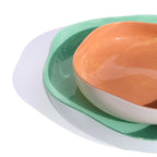 Glossy Serving Glass Bowl - Large, Light Green | Full House Lebanon