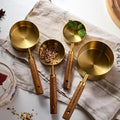Gold Measuring Cups & Spoons Set (4 Pcs) | Full House Lebanon