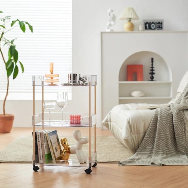 Acrylic Rolling Cart | Full House Lebanon