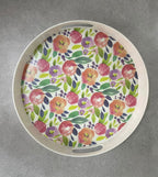 Floral Bamboo Fiber Tray - Get 2 pcs round | Full House Lebanon