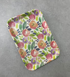 Floral Bamboo Fiber Tray - Round | Full House Lebanon