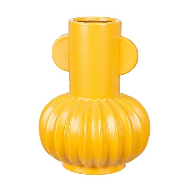 Decor Ceramic Flower Vase - Grey | Full House Lebanon