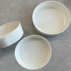 Fluted Porcelain Bowl - Small | Full House Lebanon