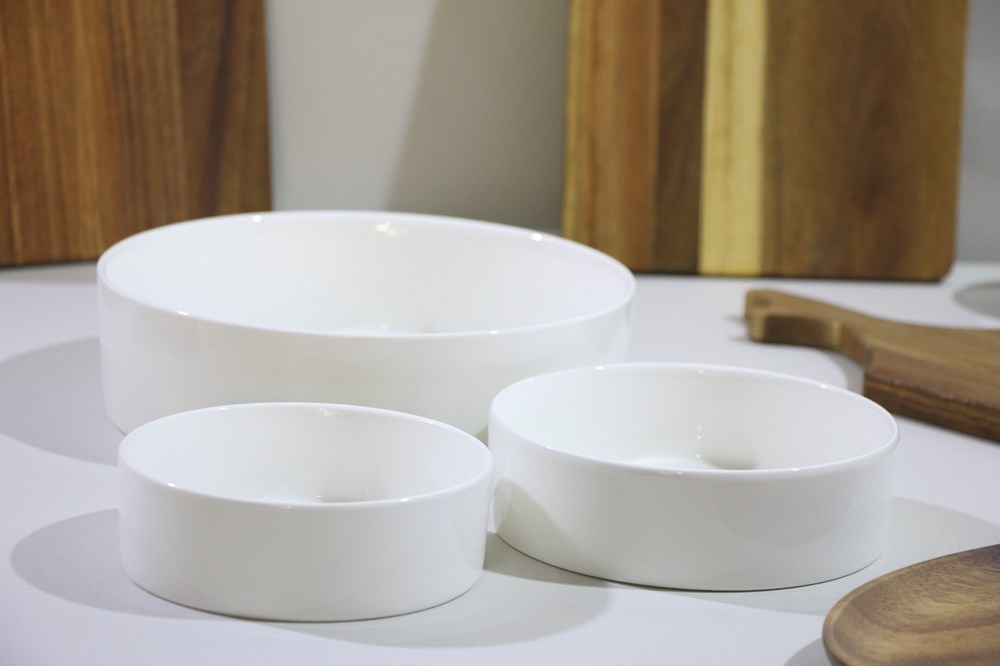 Deep Round Porcelain Bowls - Medium | Full House Lebanon