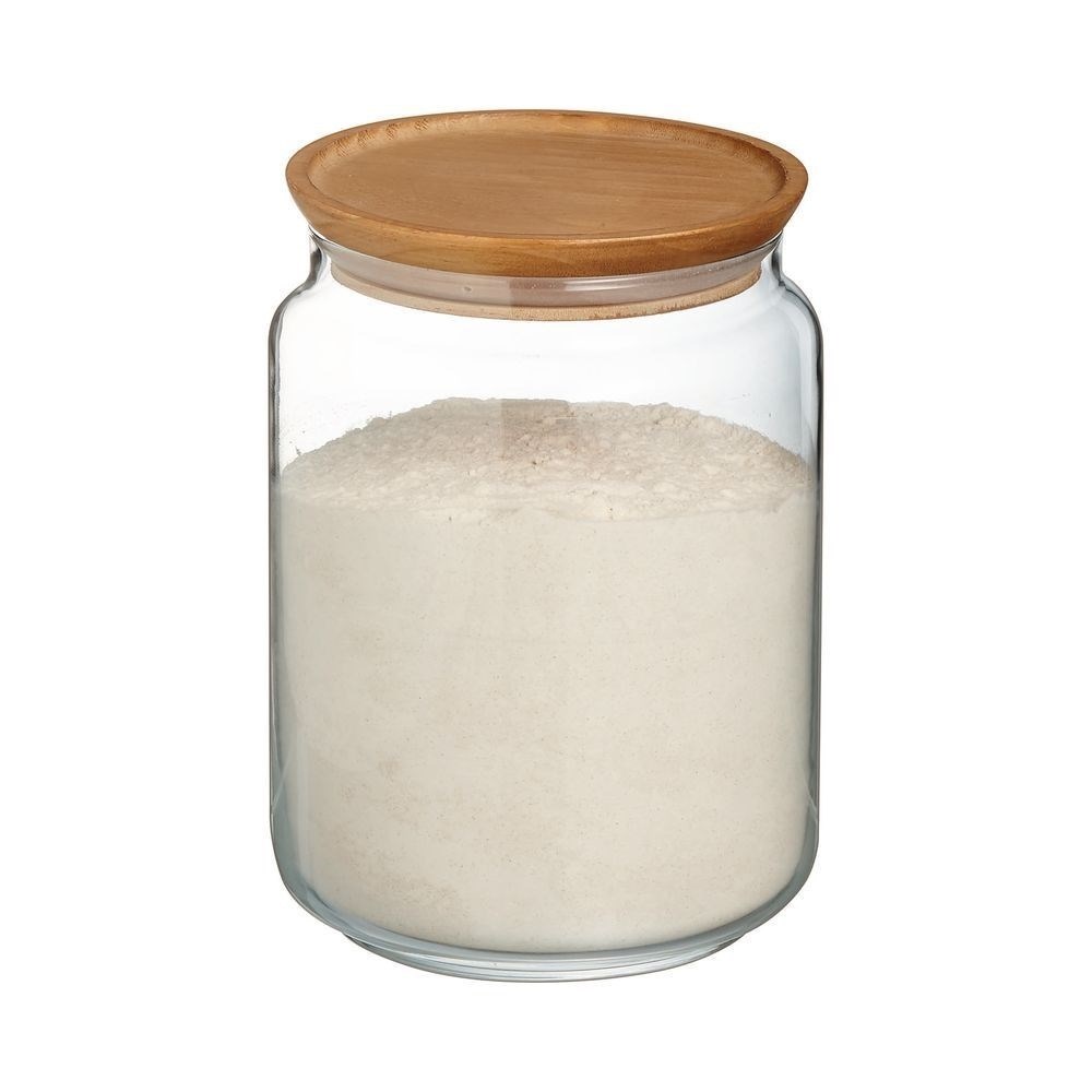 Luminarc Pure Glass Jar with Wooden Lid | Full House Lebanon