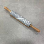 Marble Rolling Pins with a Wooden Base - Large, Orange | Full House Lebanon