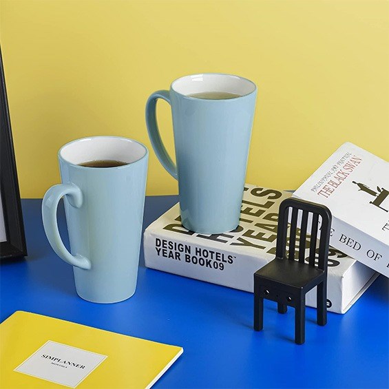 Large Porcelain Mug - Light Grey | Full House Lebanon