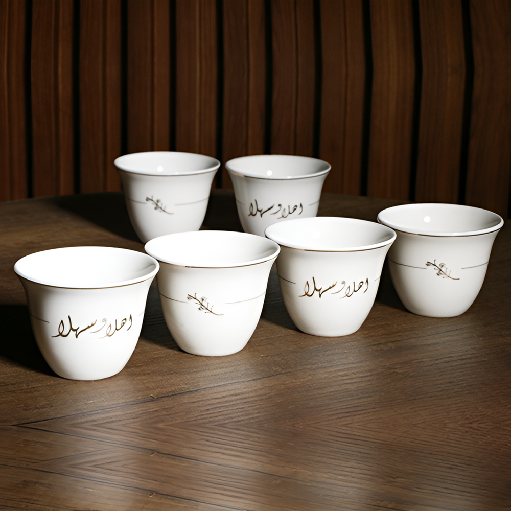 La Table Élégante Shaffeh Coffee Cup (Half a Dozen) - Marhaba | Full House Lebanon