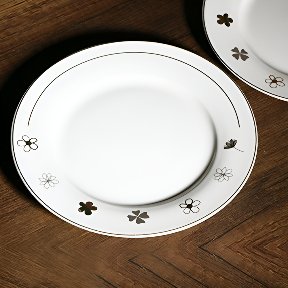 La Table Élégante Dessert Plates (6 Pcs) - Flower | Full House Lebanon