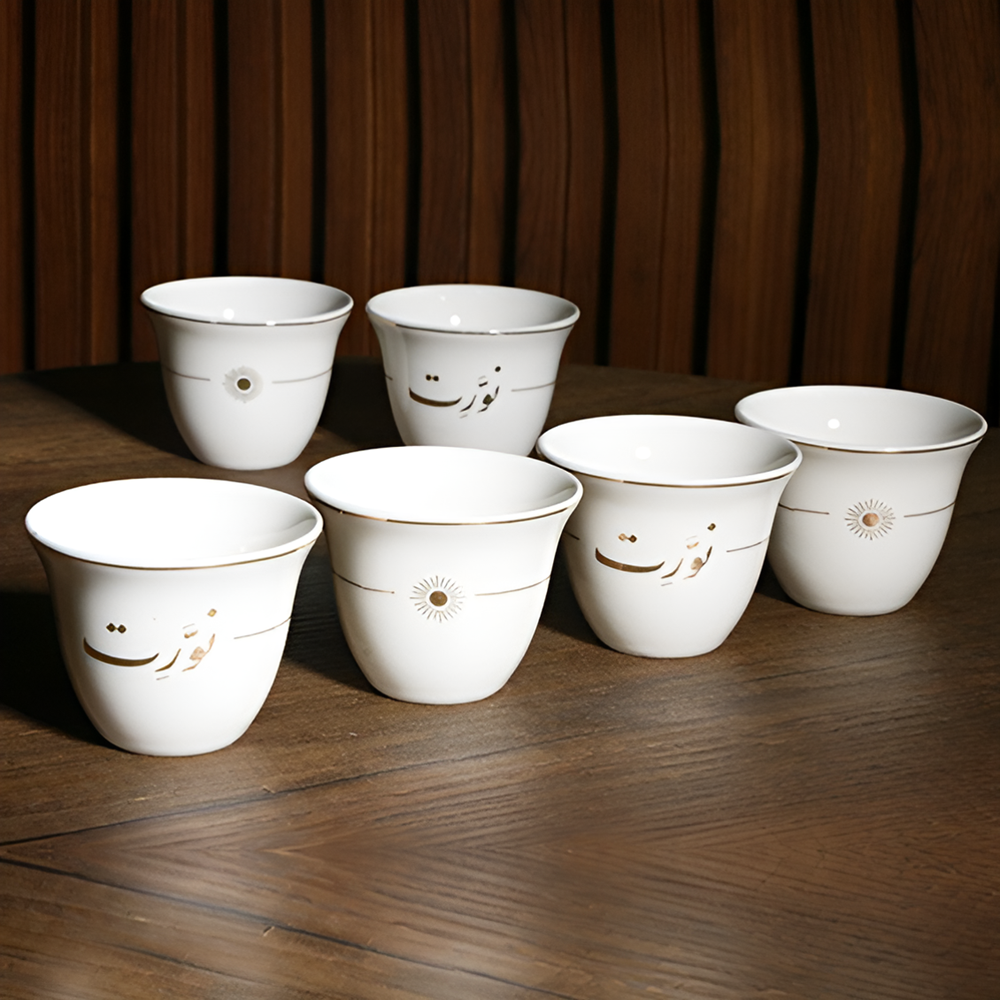 La Table Élégante Shaffeh Coffee Cup (Half a Dozen) - Ahla w Sahla | Full House Lebanon