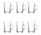 Lav Glass Tea Cup with Handle (6 Pcs) | Full House Lebanon