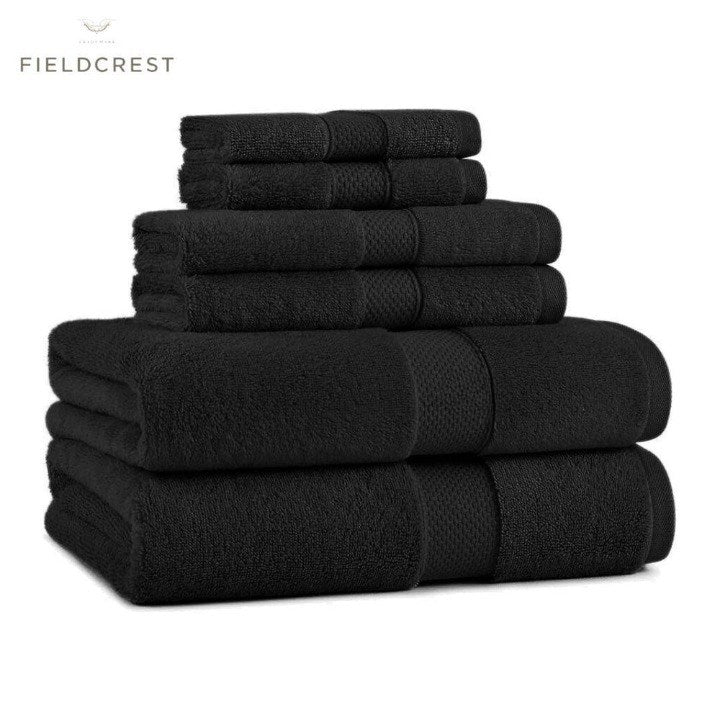 Cannon Fieldcrest Towel - 50 x 100 cm, Black | Full House Lebanon