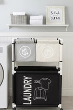 3- Compartments Laundry Basket | Full House Lebanon