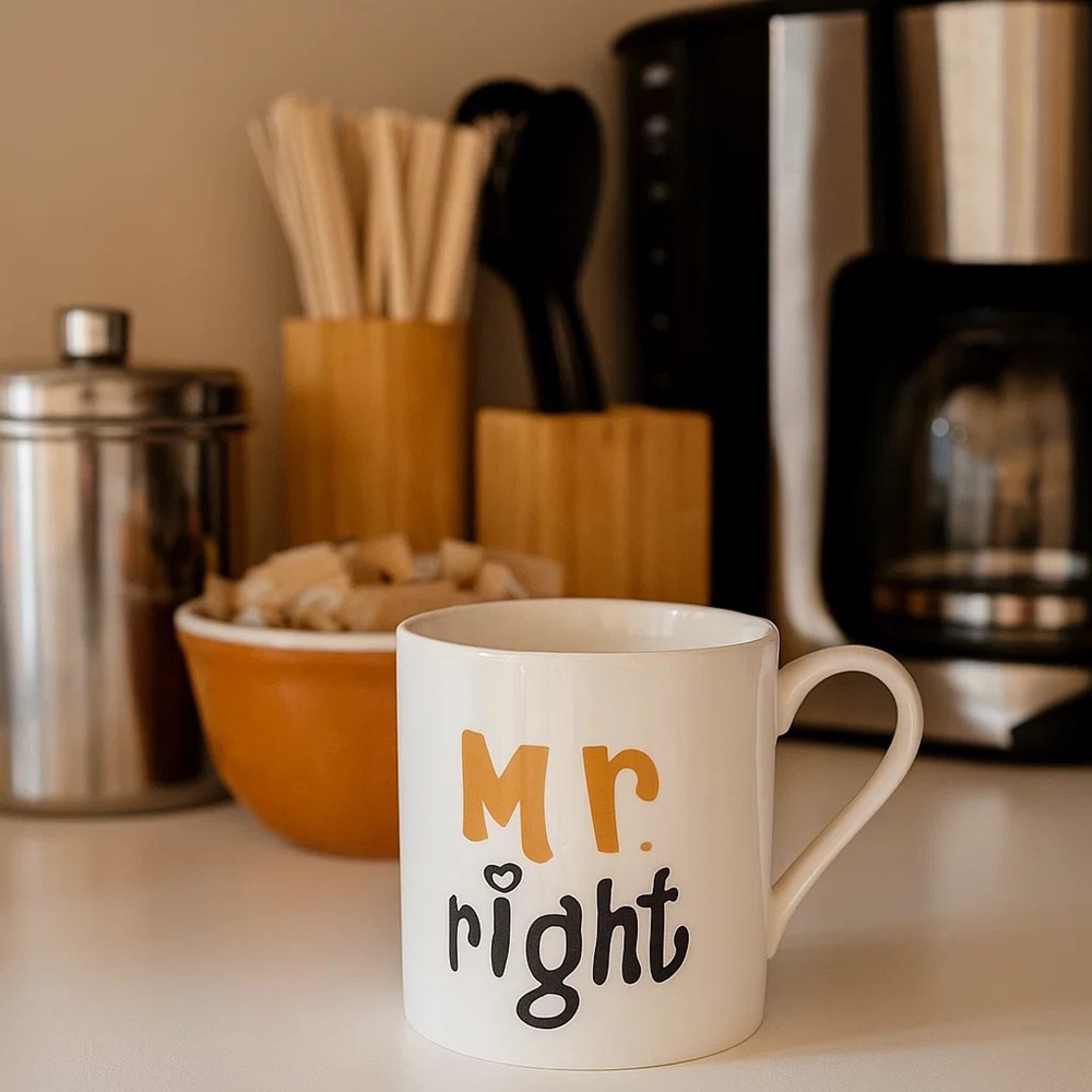Quoted Porcelain Mug - Mr Right | Full House Lebanon