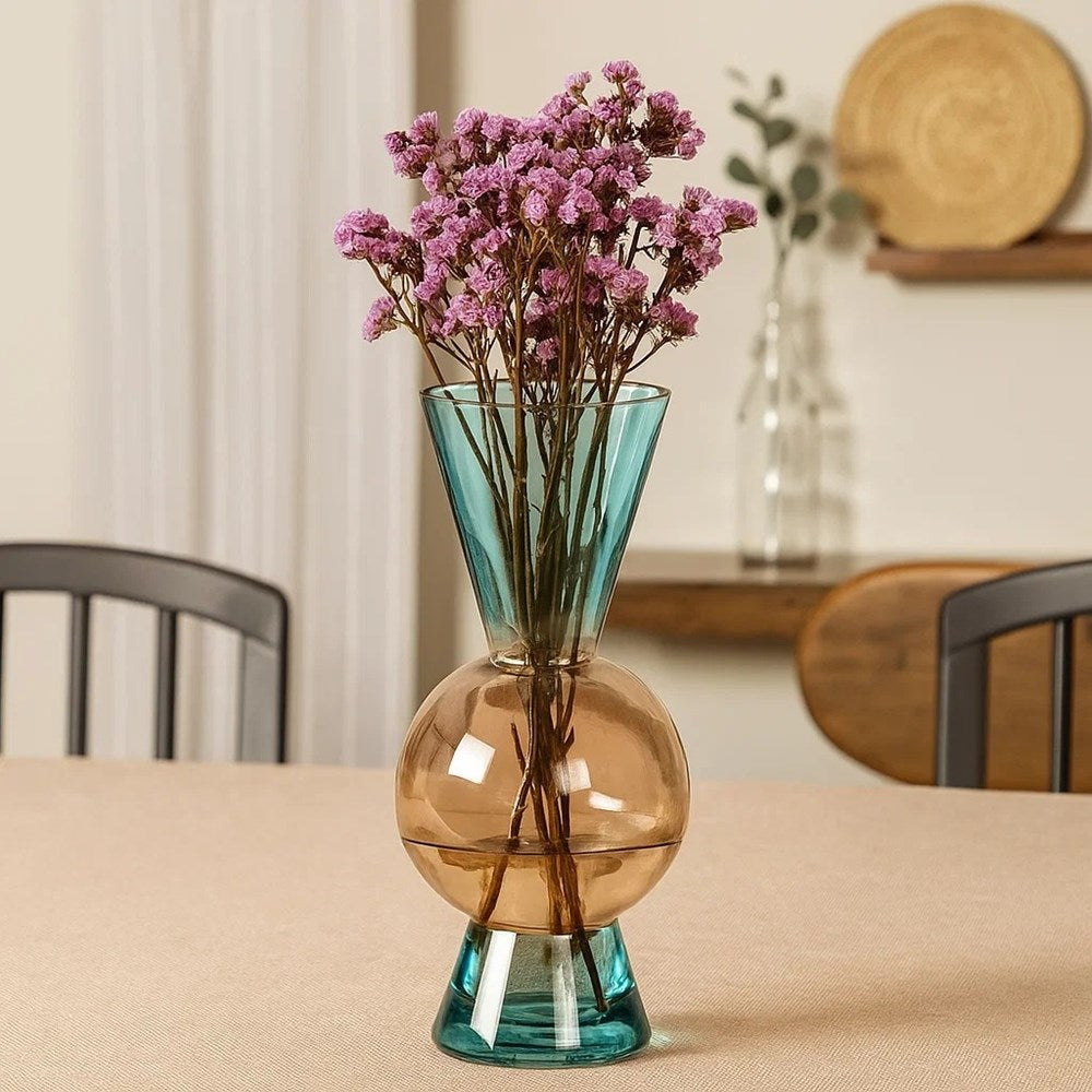Modern Geometric Glass Vase | Full House Lebanon