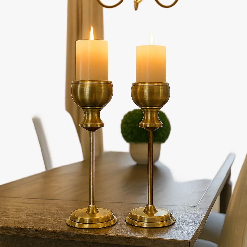 Brass Candle Holders | Full House Lebanon