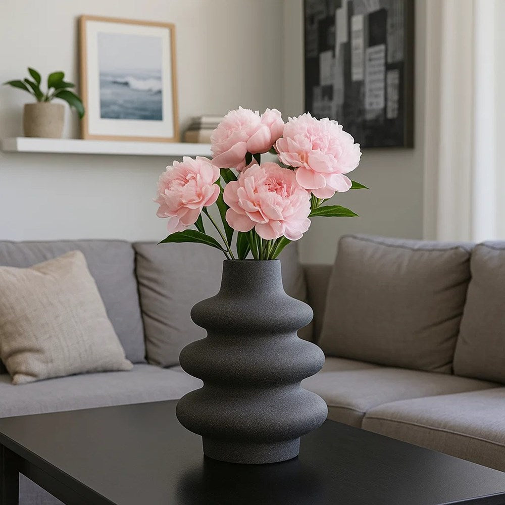 Ceramic Bubble Vase - Large, Peach | Full House Lebanon