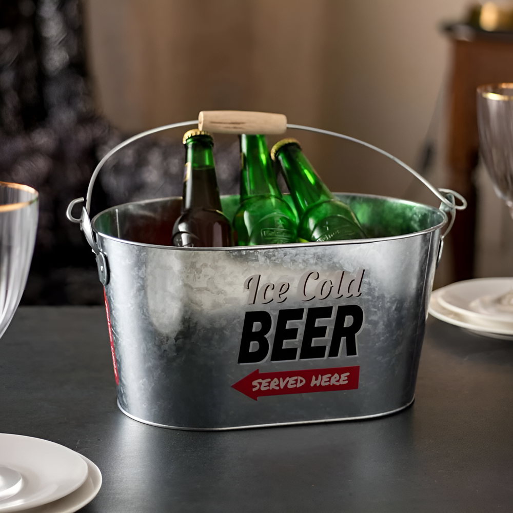Oval Metal Ice Bucket | Full House Lebanon