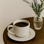 Doted Porcelain Coffee /Tea Cup Set (Half a Dozen) - Tea, Grey | Full House Lebanon