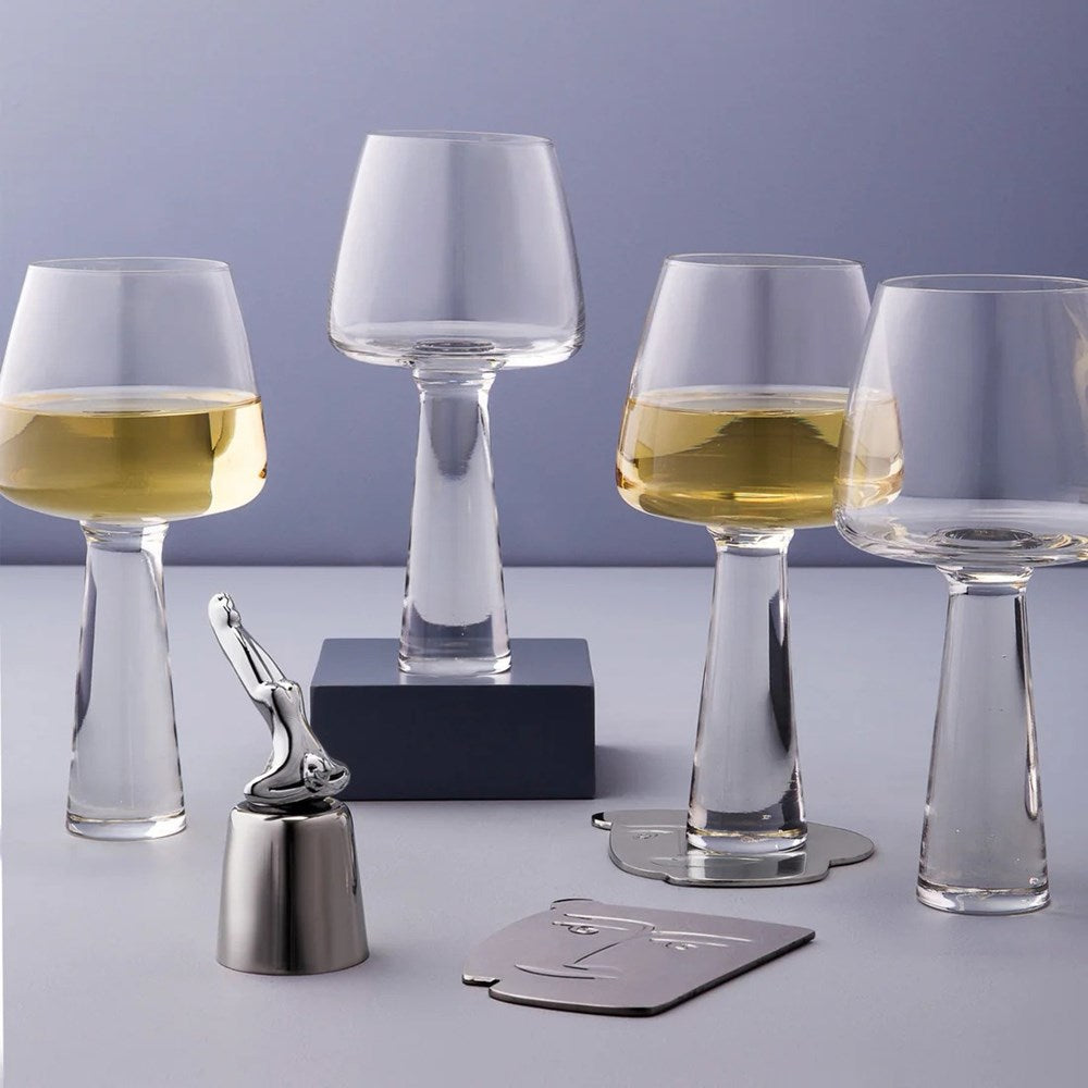 Red Wine Glass Cup Set (2 Pcs) | Full House Lebanon