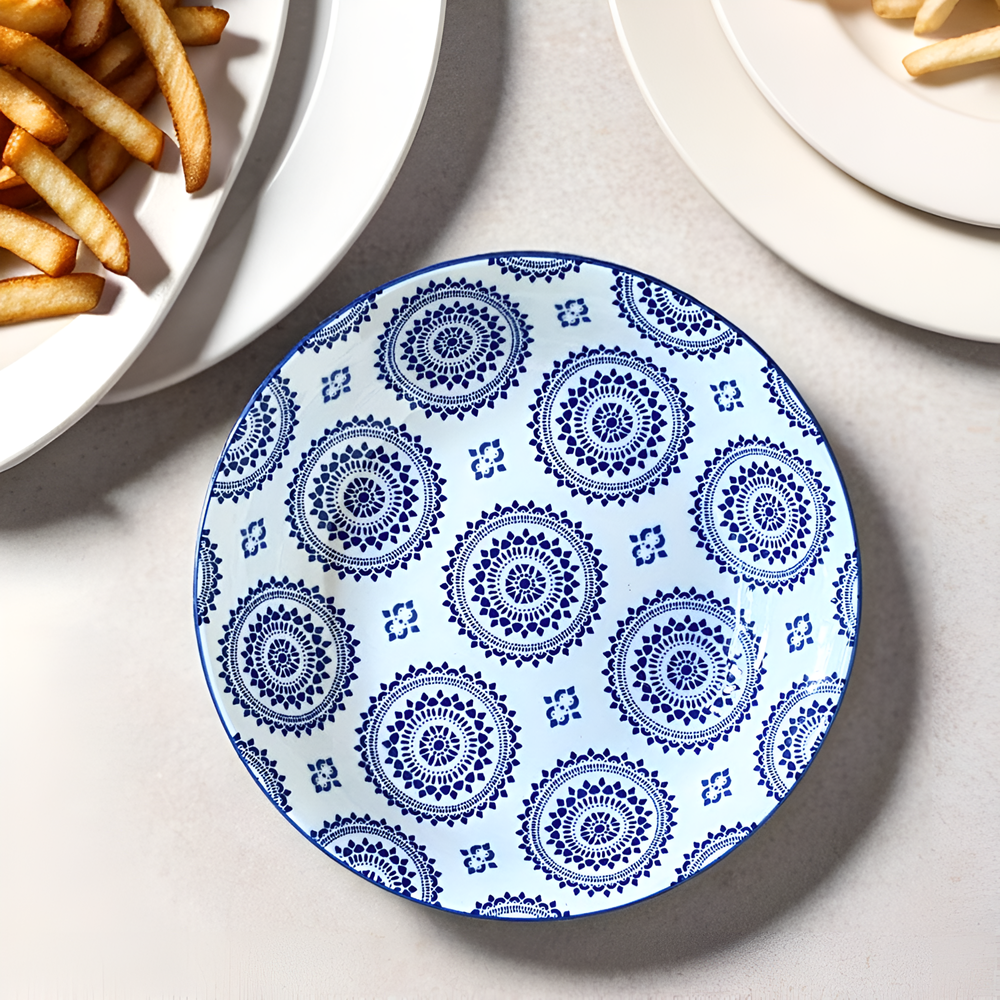 Multicolored Deep Plate Set (6 Pcs) | Full House Lebanon