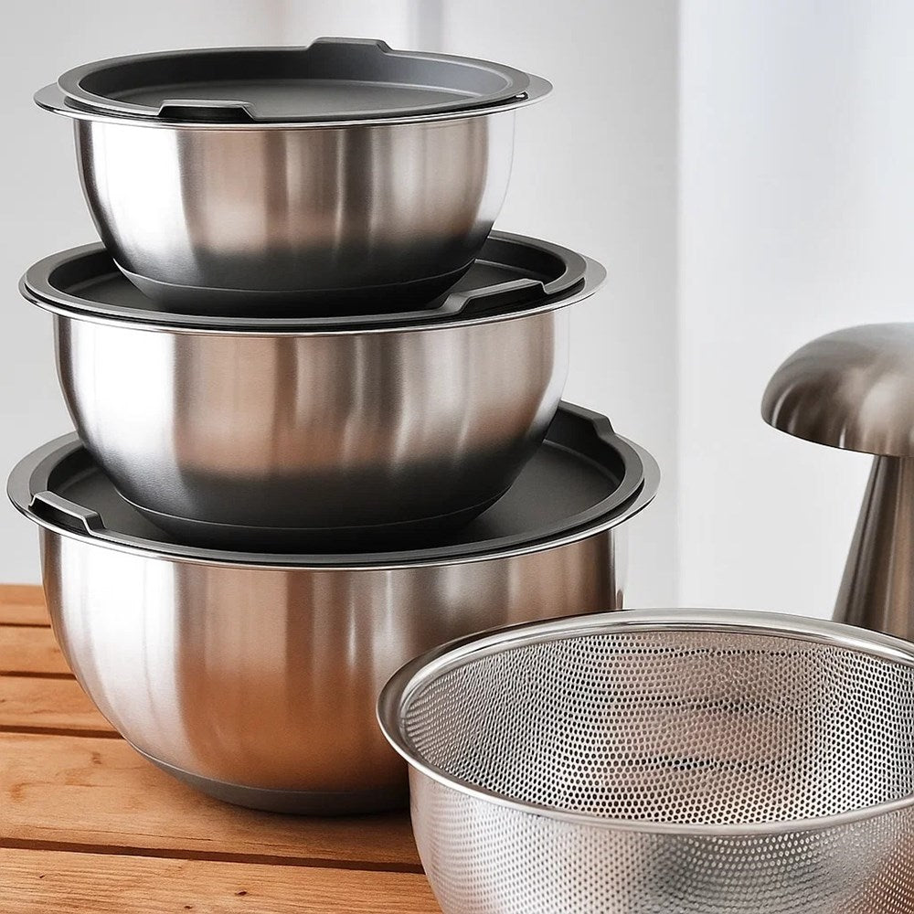 Stainless Steel Mixing Bowl Set (4 Pcs) | Full House Lebanon