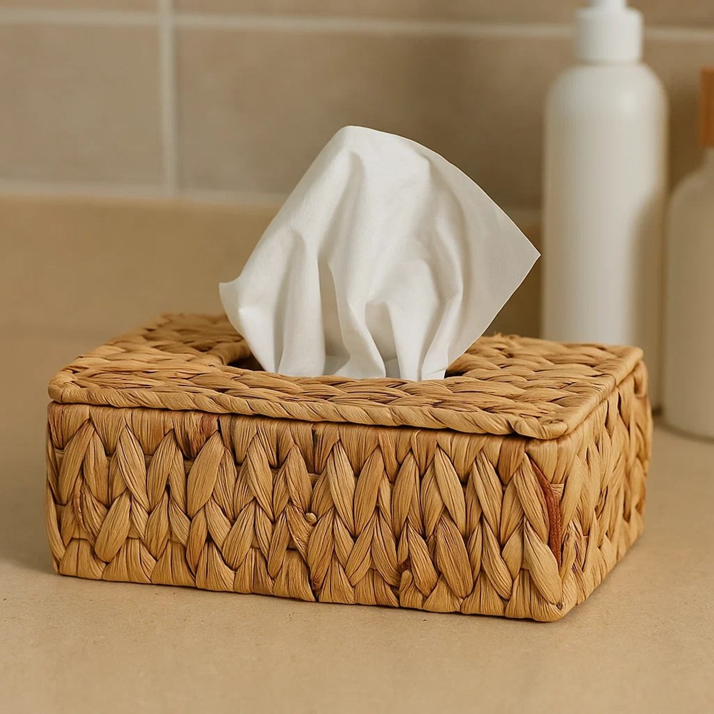 Handwoven Seagrass Tissue Box | Full House Lebanon