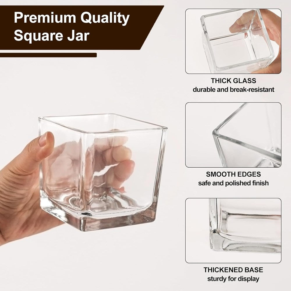Cube Glass Vase | Full House Lebanon