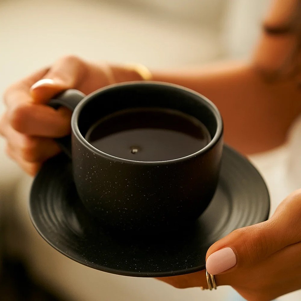 Doted Porcelain Coffee /Tea Cup Set (Half a Dozen) | Full House Lebanon