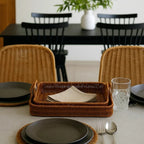 Rattan Tray Set (3 Pcs) | Full House Lebanon