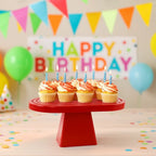 Cake & Cupcake Pedestal Stand - Red | Full House Lebanon