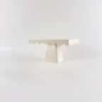 Rectangular Cake Stand with Scalloped Edge - Black | Full House Lebanon