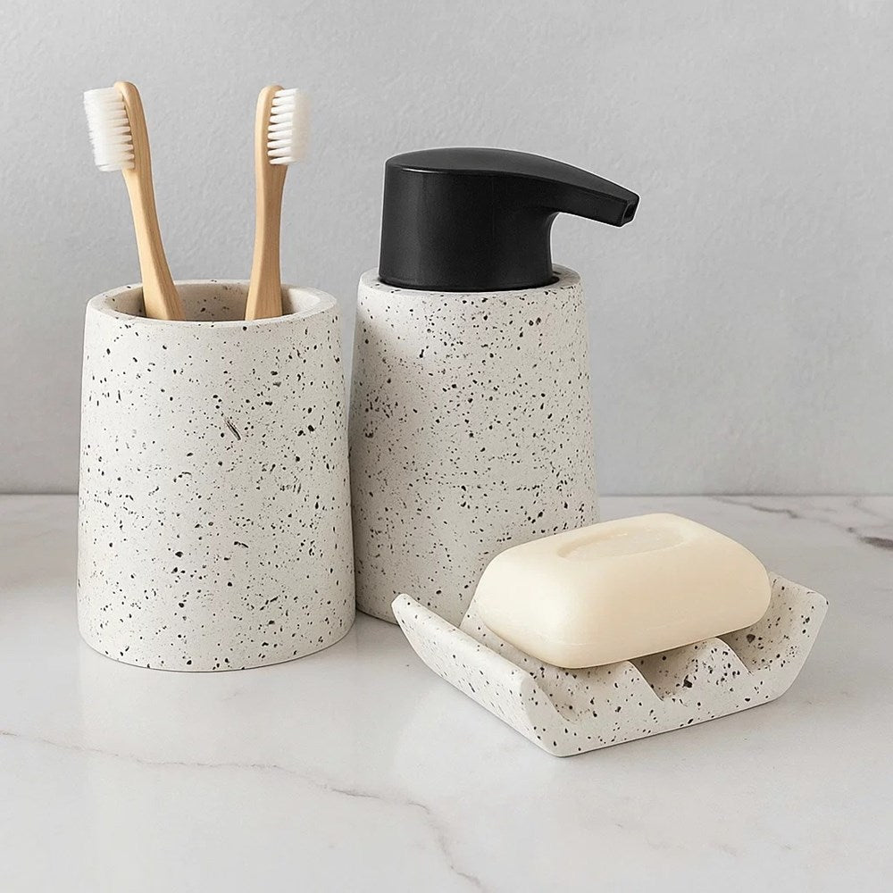 3 Pieces Resin Decorative Bathroom Accessories Set | Full House Lebanon