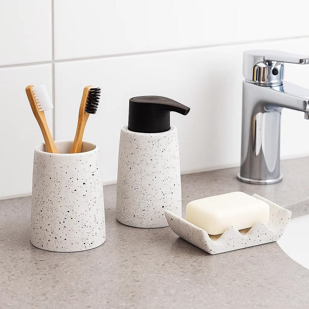 3 Pieces Resin Decorative Bathroom Accessories Set | Full House Lebanon