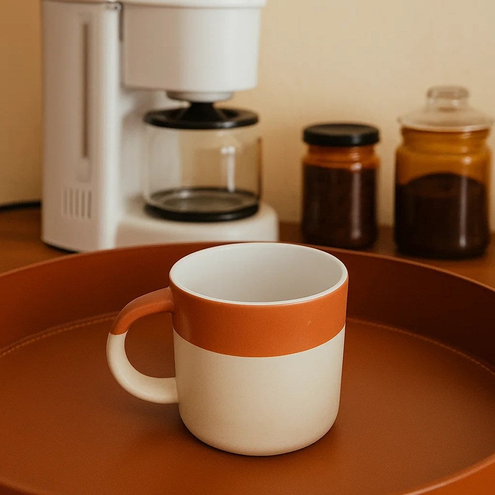 Nordic Style Porcelain Mug - Beige | Full House Lebanon