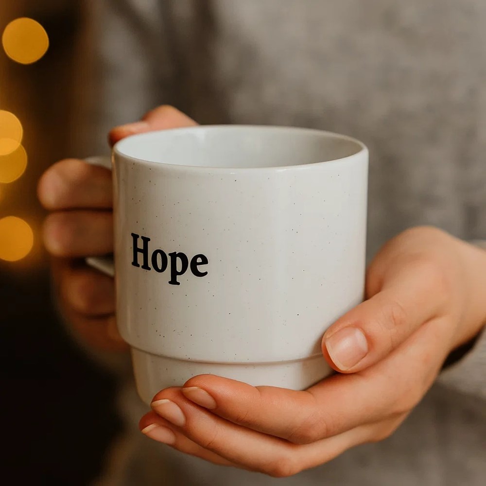 Stackable Porcelain Mug - Vaya Con Dios, Mint | Full House Lebanon