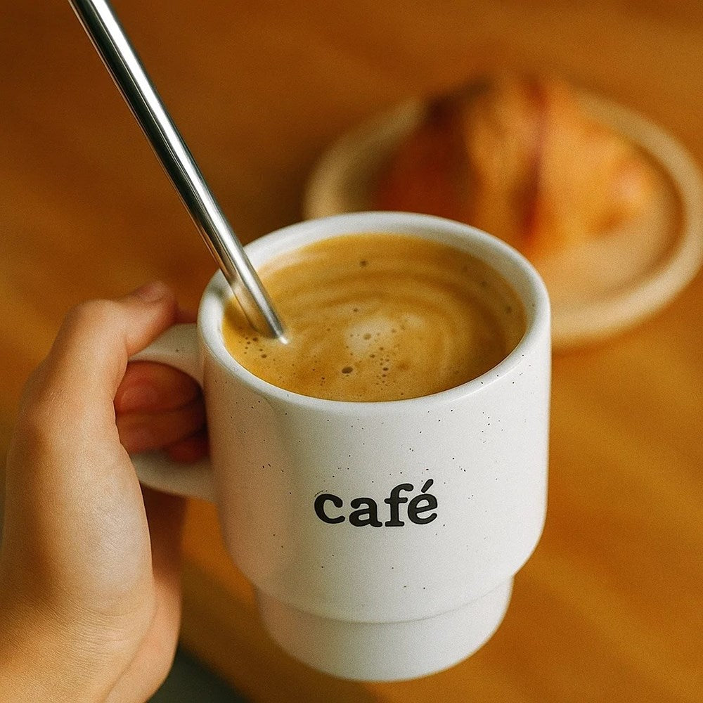 Stackable Porcelain Mug - Faith, White | Full House Lebanon