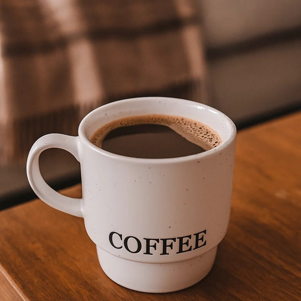 Stackable Porcelain Mug - Ser Algre, White | Full House Lebanon