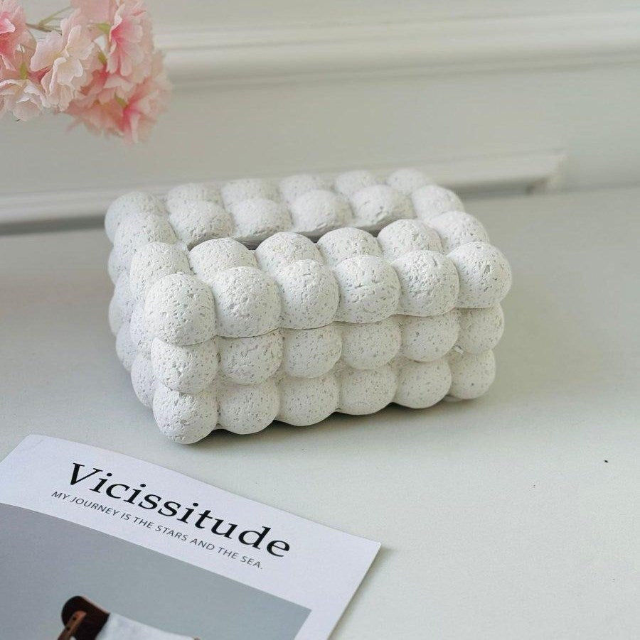 Concrete Bubble Shape Tissue Box | Full House Lebanon