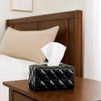 Geometric Ceramic Tissue Box - White | Full House Lebanon