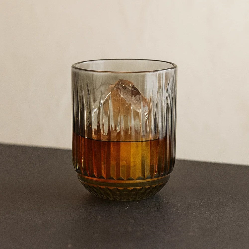Ridged Glass Tumbler