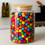 Glass Storage Jar with Bamboo Lid | Full House Lebanon