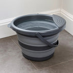 Collapsible Silicone Cleaning Bucket - 8 L, White | Full House Lebanon