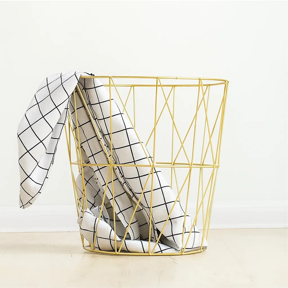 Metal Wire Laundry Basket Set (2 Pcs) | Full House Lebanon
